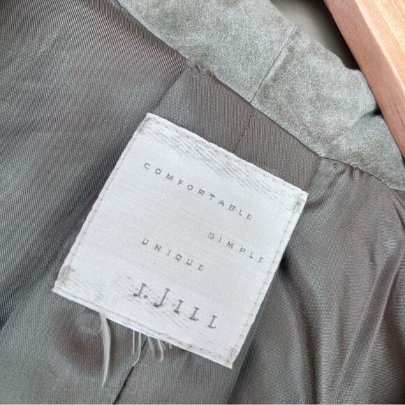 J. Jill Green Suede Leather Jacket - Picture 7 of 7